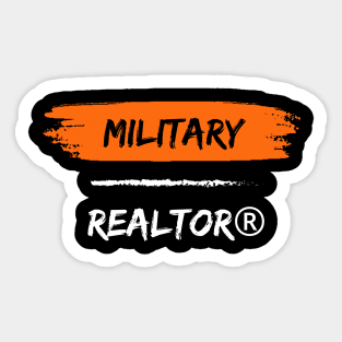 Military Realtor - Dark Sticker